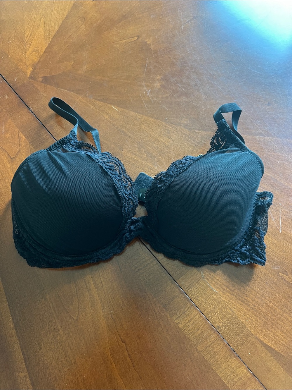 Natori Feathers Plunge T-shirt Bra Black